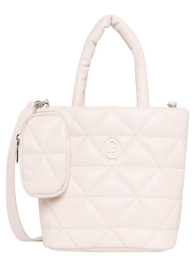Lino Perros Womens White Tote - Image 1
